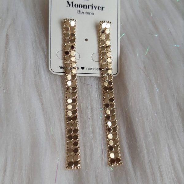 Kolczyki, srebro 925, pozłacane 14k