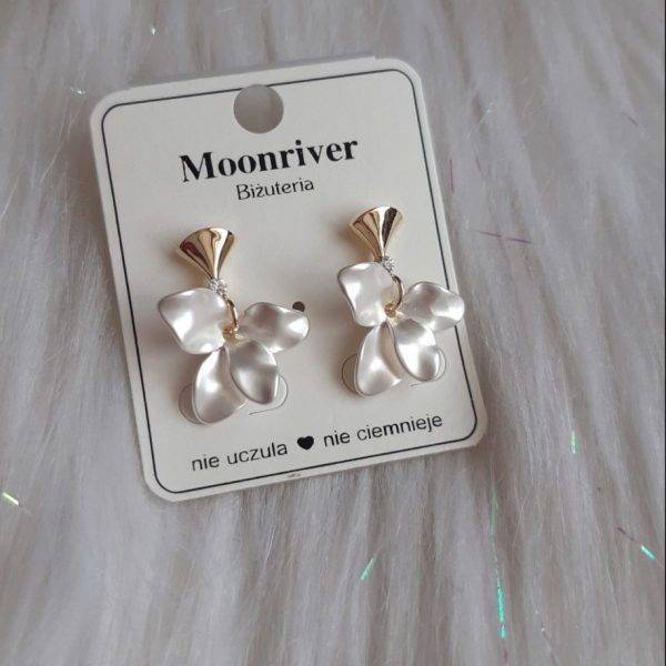 Kolczyki, srebro 925, pozłacane 14k Moonriver