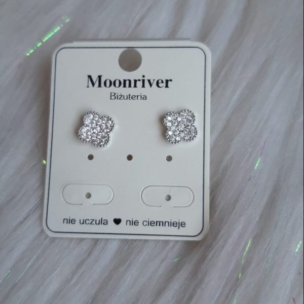 Kolczyki, srebro 925, pozłacane 14k Moonriver
