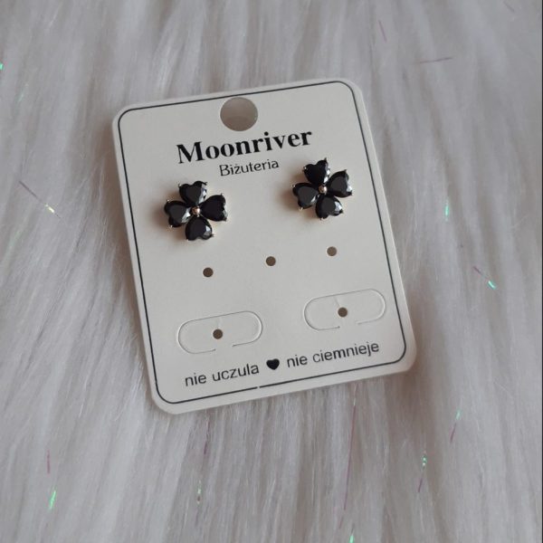 Kolczyki, srebro 925, pozłacane 14k Moonriver