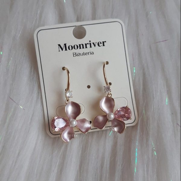 Kolczyki, srebro 925, pozłacane 14k Moonriver