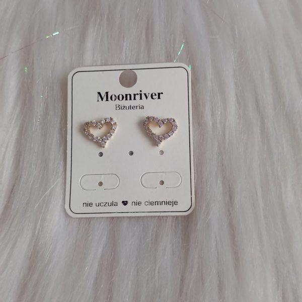 Kolczyki, srebro 925, pozłacane 14k Moonriver