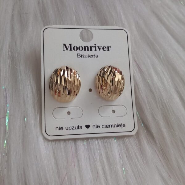 Kolczyki, srebro 925, pozlacane 14k Moonriver