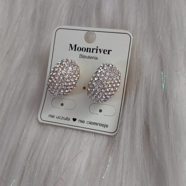 Kolczyki, srebro 925, pozlacane 14k Moonriver