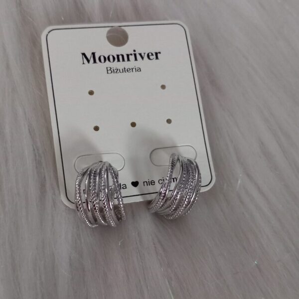 Kolczyki, srebro 925 Moonriver