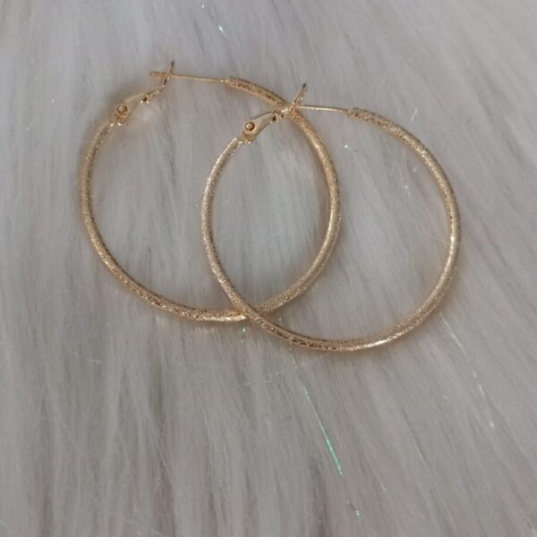 Kolczyki, srebro 925, pozłacane 14k Moonriver 4cm