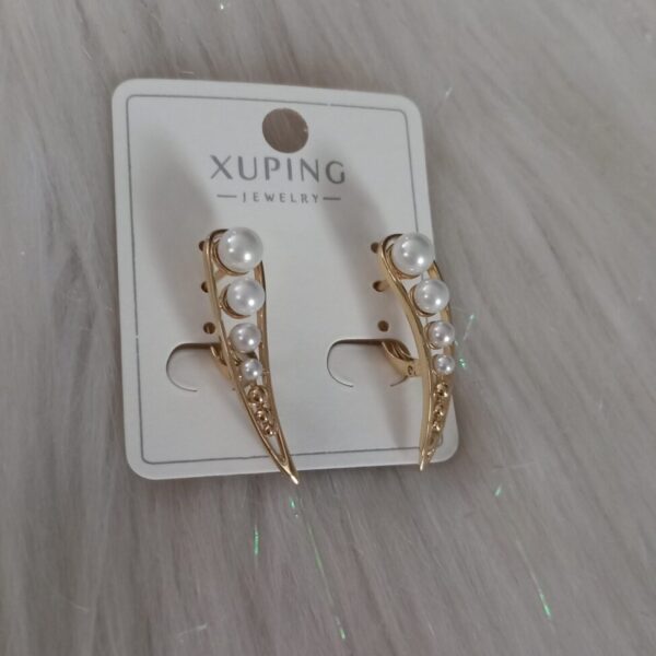 Kolczyki, miedź xuping 14k