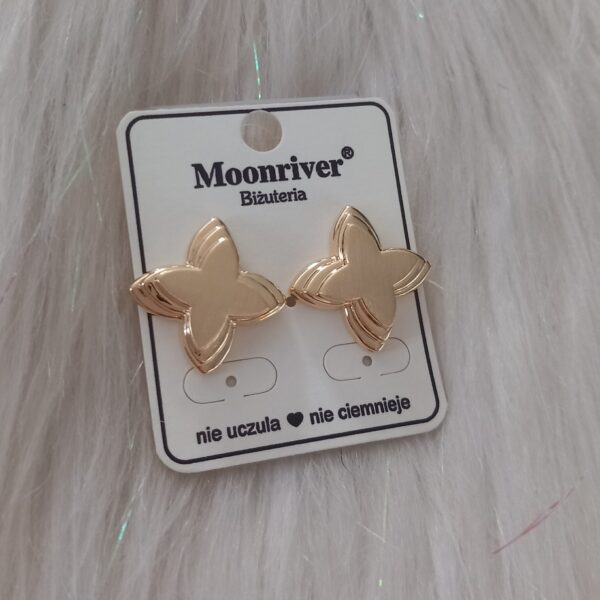 Kolczyki, srebro 925 pozłacane 14k Moonriver