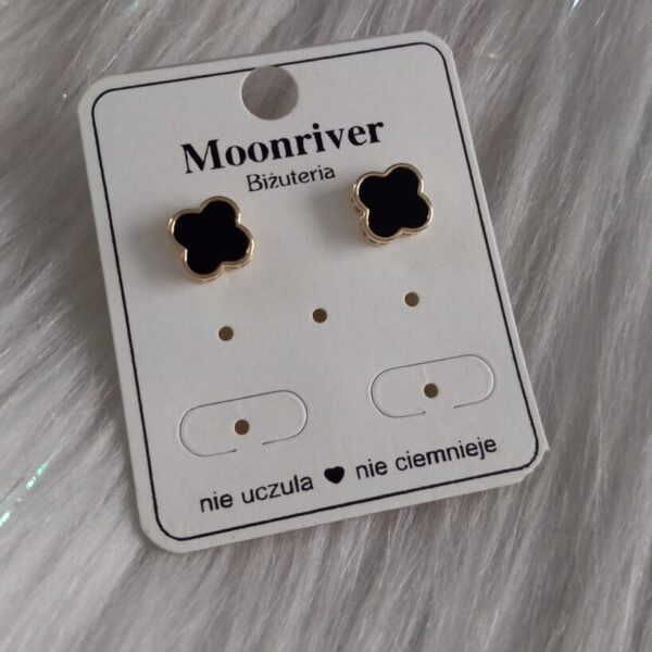 Kolczyki, srebro 925 pozłacane 14k Moonriver