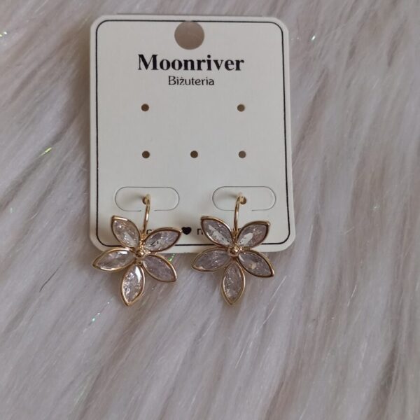 Kolczyki, srebro 925, pozłacane 14k Moonriver