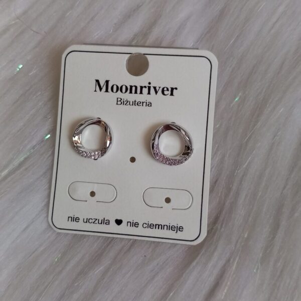 Kolczyki, srebro 925, Moonriver