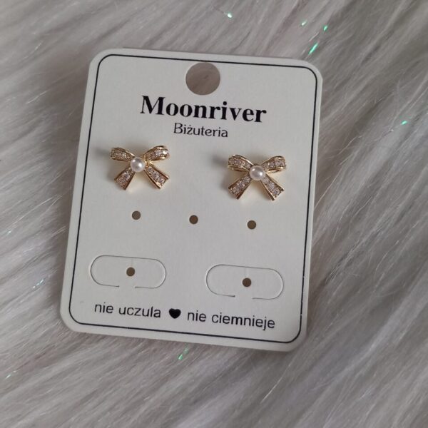 Kolczyki, srebro 925, pozłacane 14k Moonriver