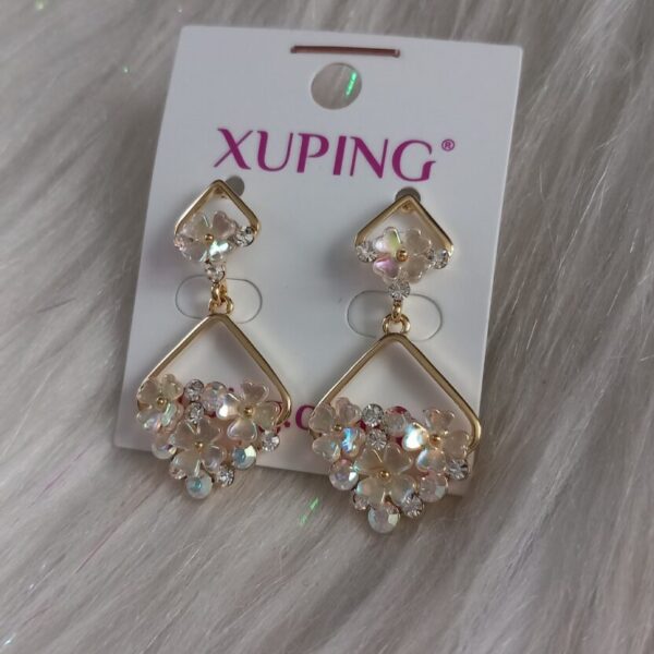 Kolczyki, miedź xuping 14k Swarovski