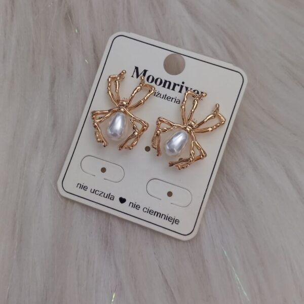 Kolczyki, srebro 925, pozłacane 14k Moonriver