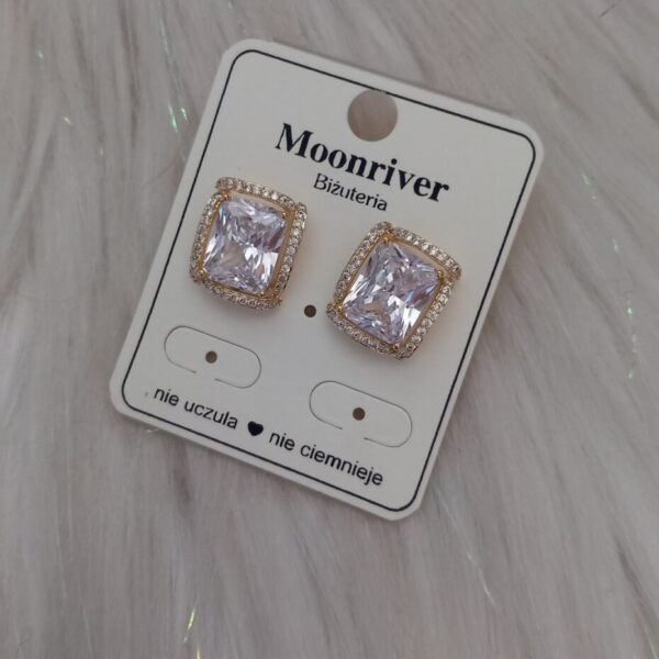 Kolczyki, srebro 925, pozłacane 14k Moonriver
