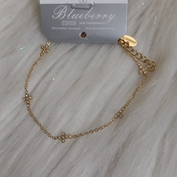 Bransoletka, stal nierdzewna Blueberry 17-19cm