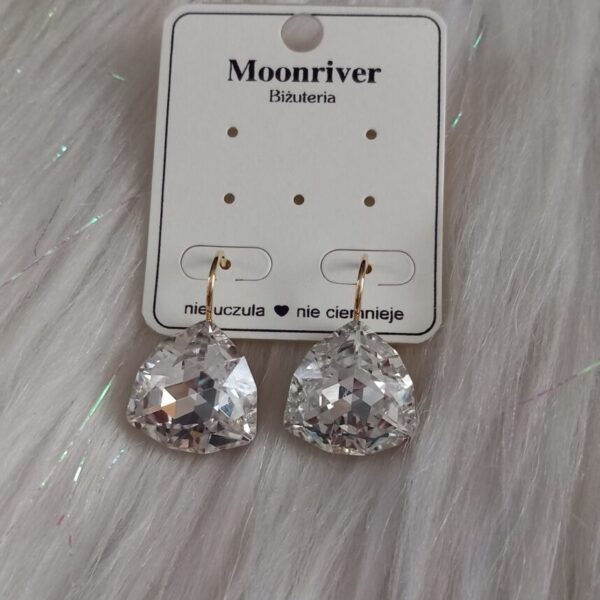 Kolczyki, srebro 925, pozłacane 14k Moonriver