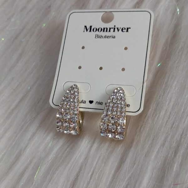 Kolczyki, srebro 925, pozłacane 14k Moonriver