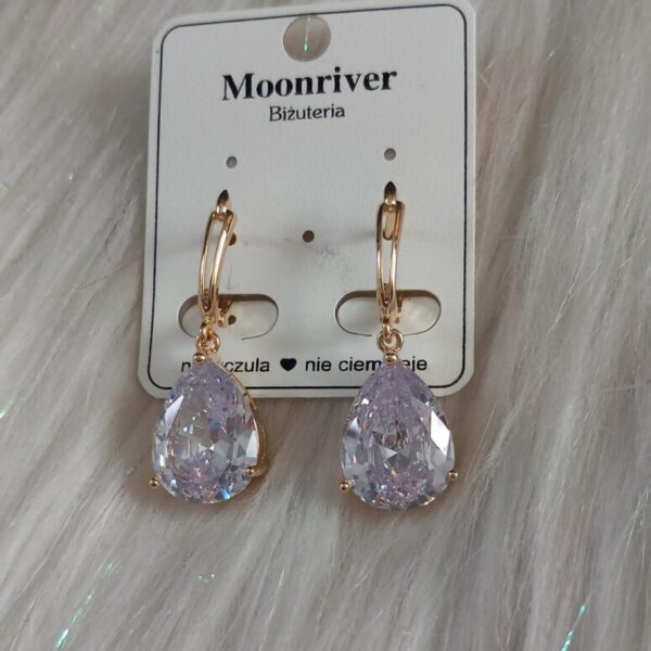 Kolczyki, srebro 925, pozłacane 14k Moonriver
