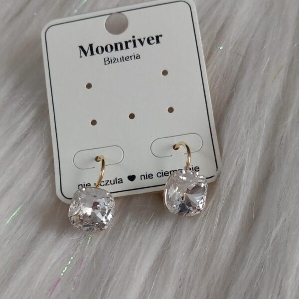 Kolczyki, srebro 925, pozłacane 14k Moonriver