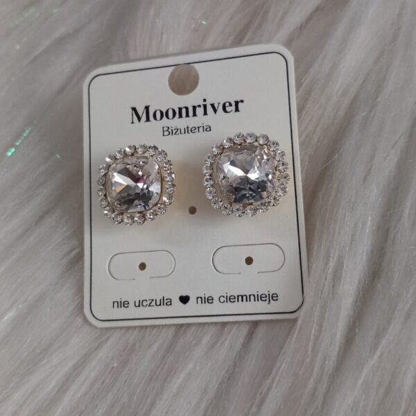 Kolczyki, srebro 925, pozłacane 14k Moonriver