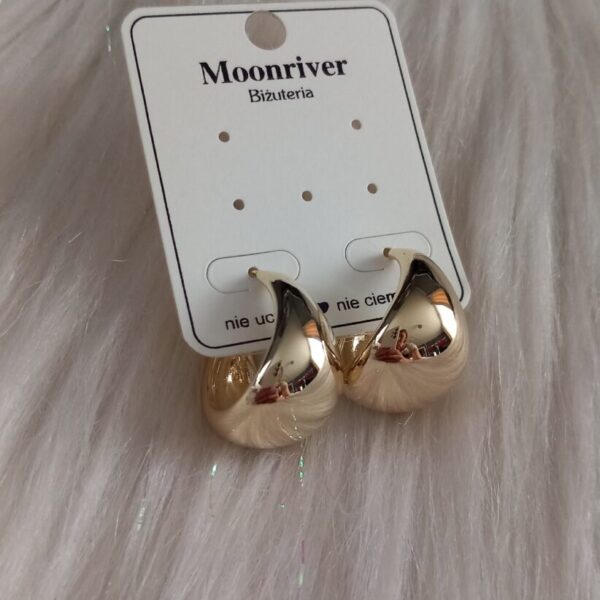 Kolczyki, srebro 925, pozłacane 14k Moonriver