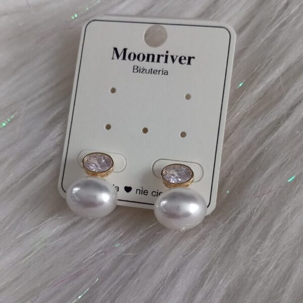 Kolczyki, srebro 925, pozłacane 14k Moonriver
