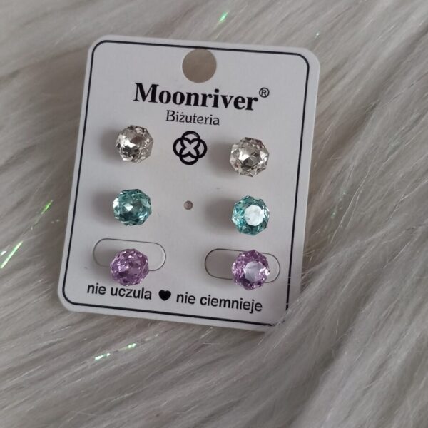 Kolczyki, srebro 925, Moonriver