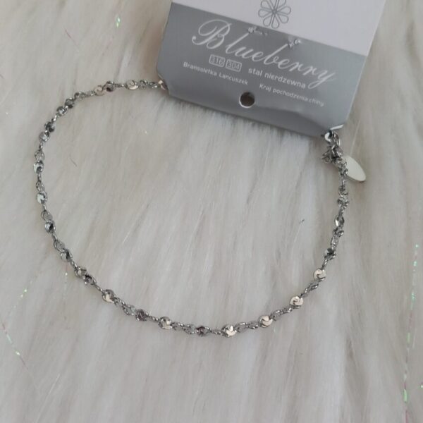 Bransoletka, stal nierdzewna 18-21cm Blueberry