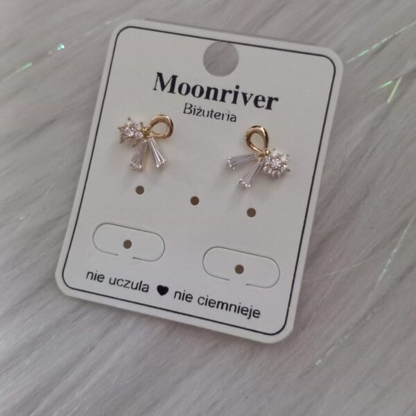 Kolczyki, srebro 925, pozłacane 14k Moonriver
