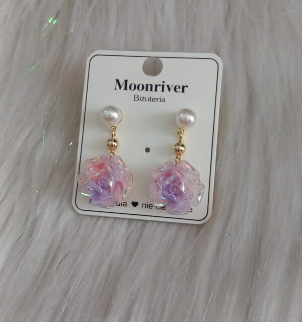 Kolczyki, srebro 925, pozłacane 14k Moonriver