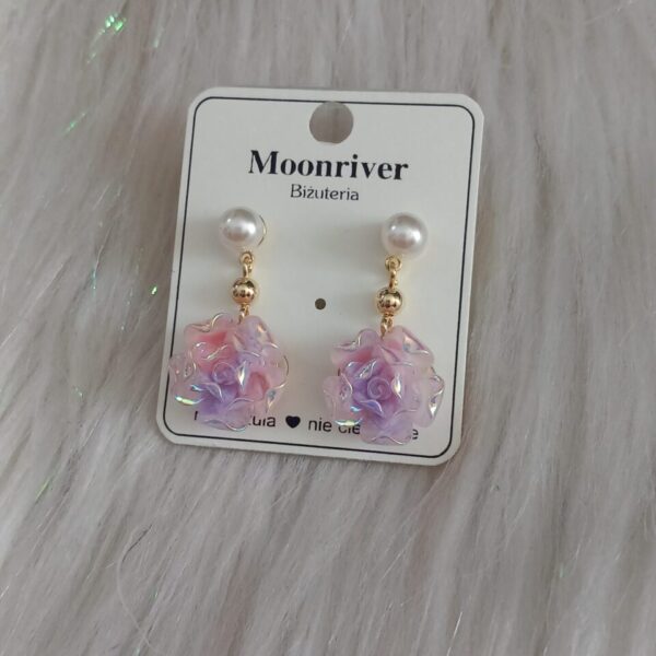 Kolczyki, srebro 925, pozłacane 14k Moonriver