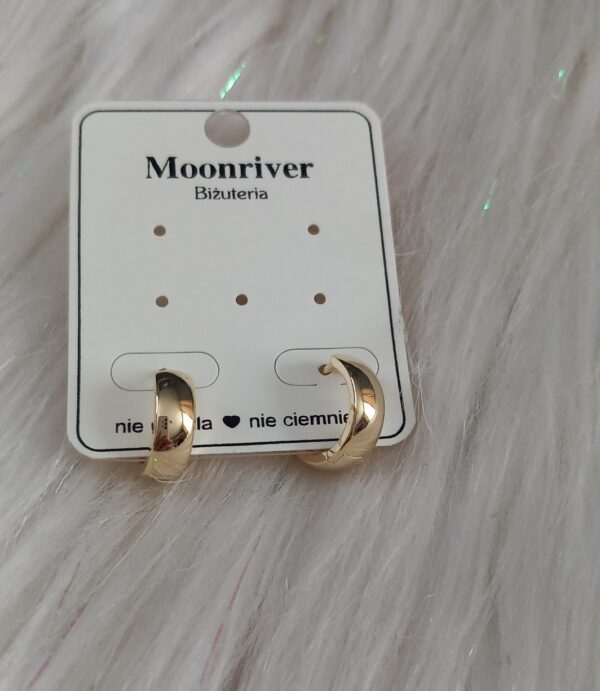 Kolczyki, srebro 925, pozłacane 14k Moonriver