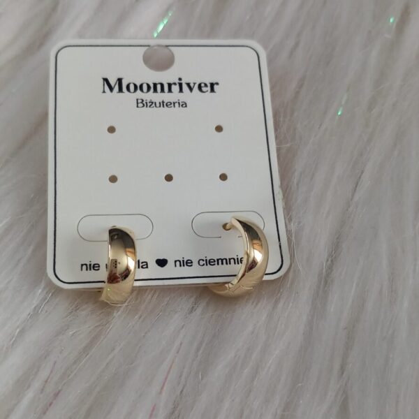 Kolczyki, srebro 925, pozłacane 14k Moonriver