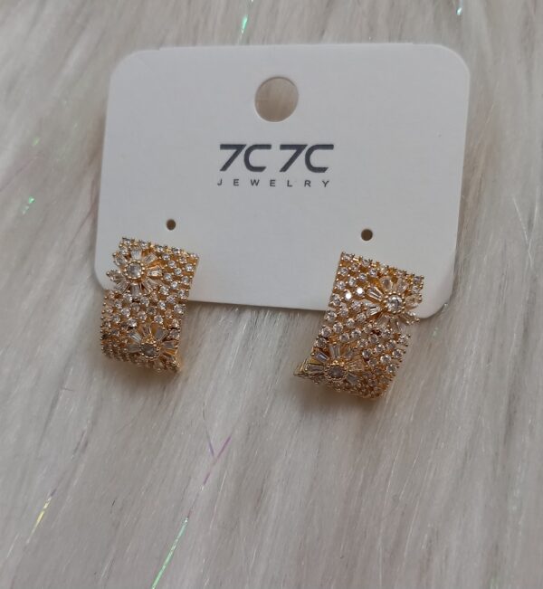Kolczyki na angielskim zapięciu, miedź 14k