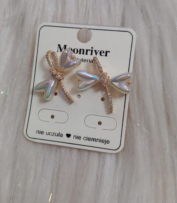 Kolczyki srebro 925, pozłacane 14k Moonriver
