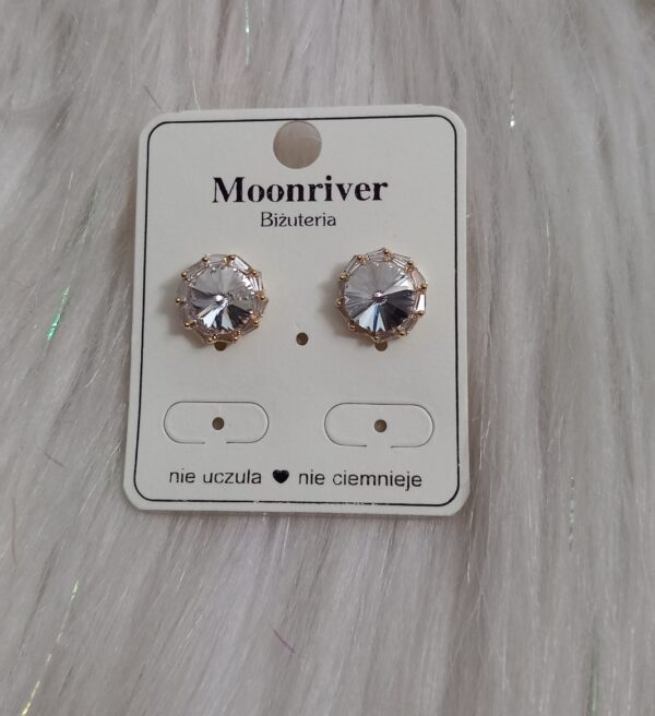 Kolczyki srebro 925, pozłacane 14k Moonriver