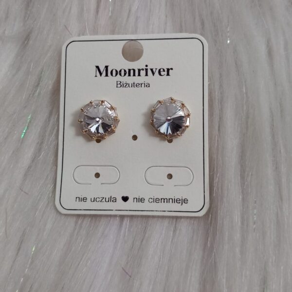Kolczyki srebro 925, pozłacane 14k Moonriver