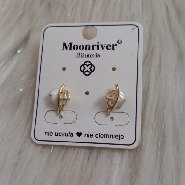 Kolczyki srebro 925, pozłacane 14k Moonriver