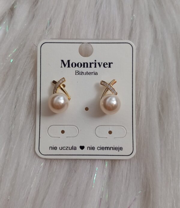Kolczyki srebro 925, pozłacane 14k Moonriver