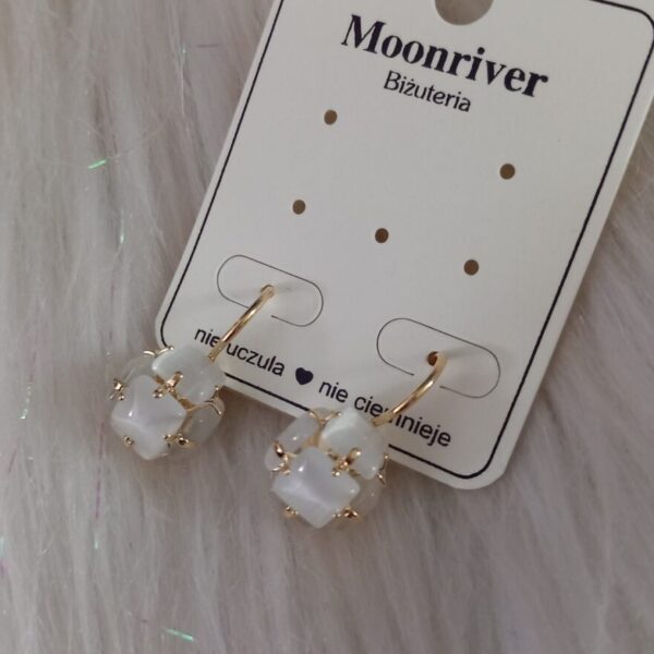 Kolczyki srebro 925, pozłacane 14k Moonriver